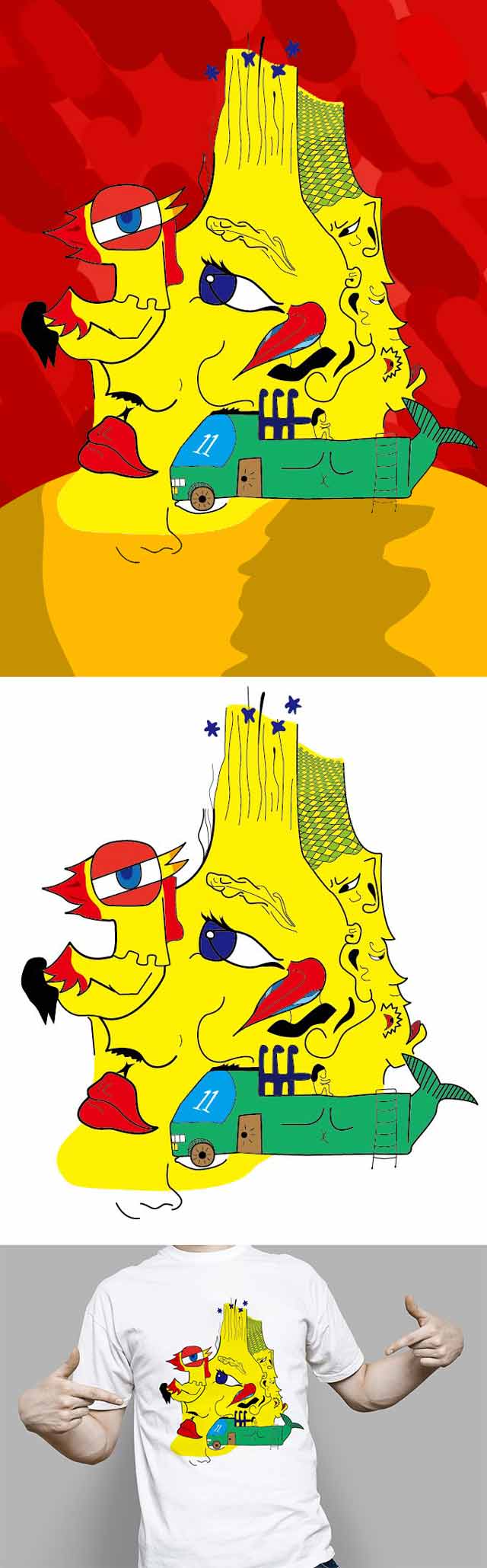 自个模特图