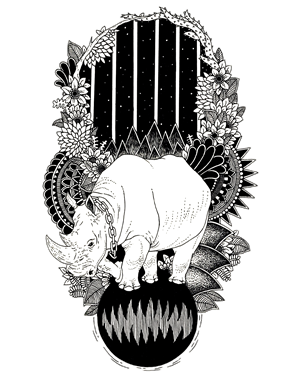 禁锢系列-犀牛丨自个网,是一家面向设计师,ip以及企业,专注于原创插画